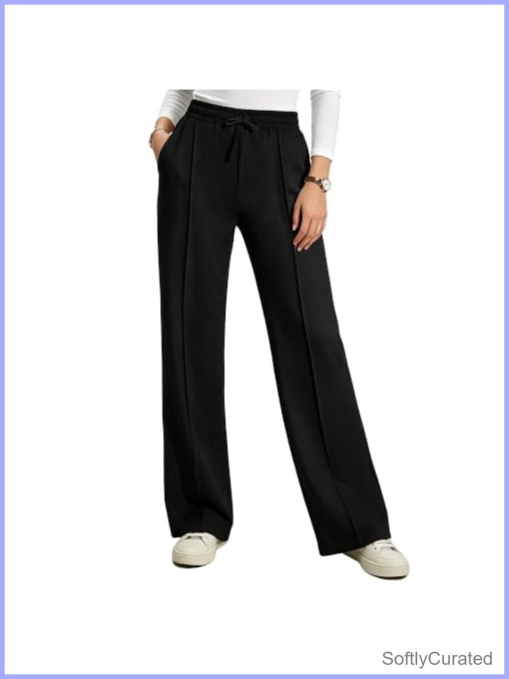 Wide Leg Sweatpants Baggy Palazzo Lounge Pants with Pockets